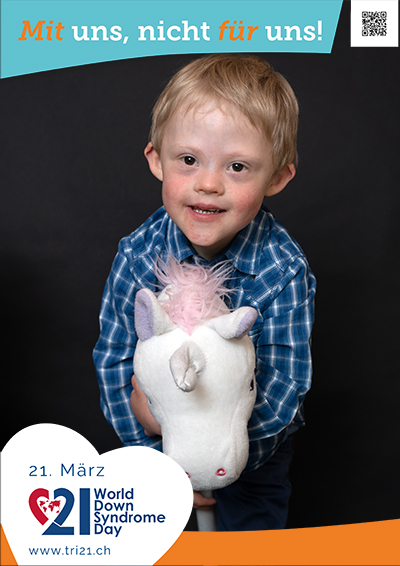 Plakataktion 2023 'Mit uns, nicht für uns!'