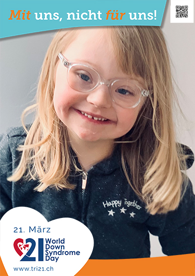 Plakataktion 2023 'Mit uns, nicht für uns!'