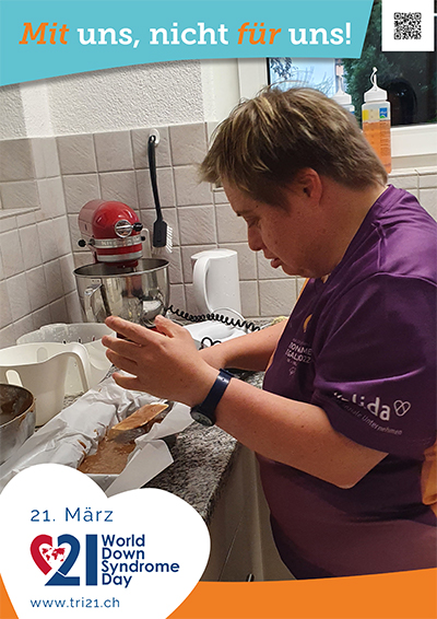 Plakataktion 2023 'Mit uns, nicht für uns!'