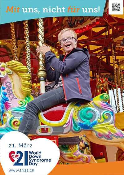 Plakataktion 2023 'Mit uns, nicht für uns!'