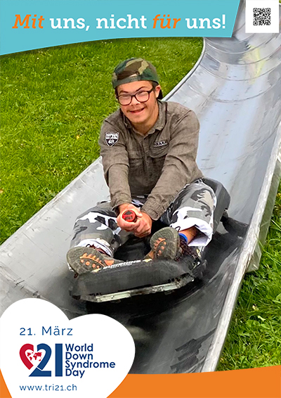 Plakataktion 2023 'Mit uns, nicht für uns!'