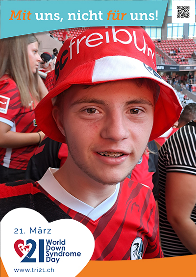 Plakataktion 2023 'Mit uns, nicht für uns!'