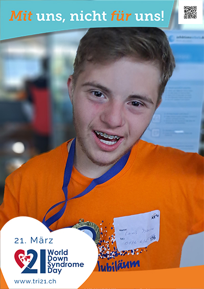 Plakataktion 2023 'Mit uns, nicht für uns!'