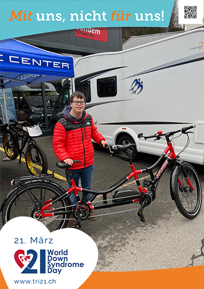 Plakataktion 2023 'Mit uns, nicht für uns!'