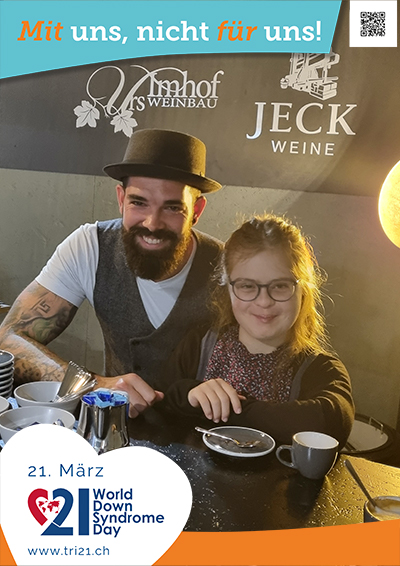 Plakataktion 2023 'Mit uns, nicht für uns!'