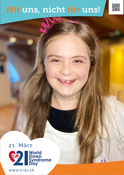 Plakataktion 2023 'Mit uns, nicht für uns!'