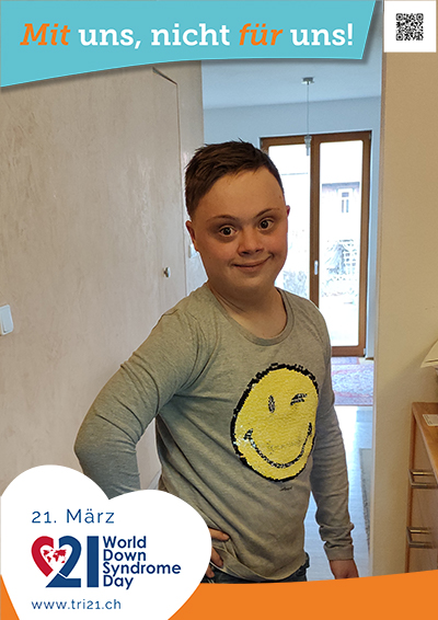 Plakataktion 2023 'Mit uns, nicht für uns!'