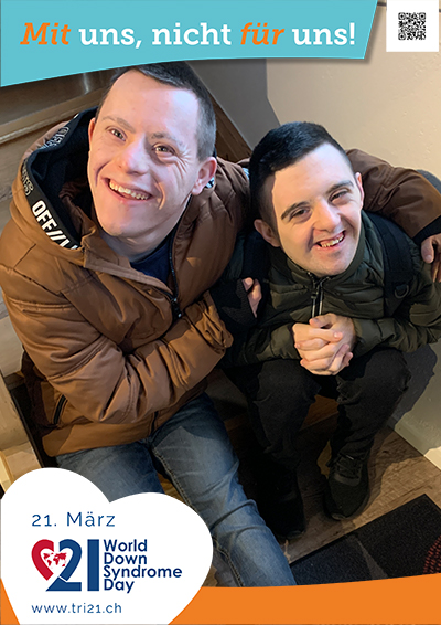 Plakataktion 2023 'Mit uns, nicht für uns!'