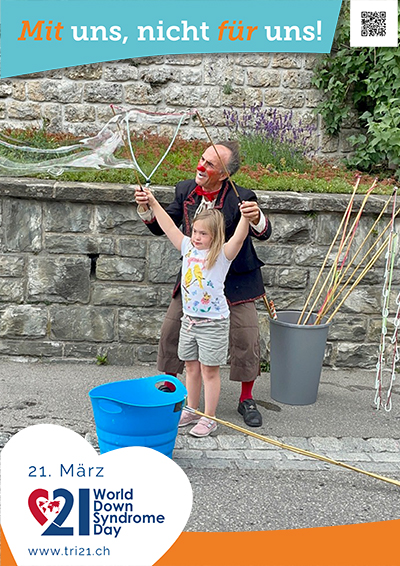 Plakataktion 2023 'Mit uns, nicht für uns!'