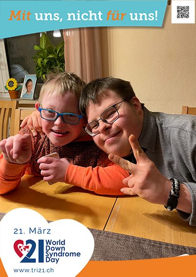 Plakataktion 2023 'Mit uns, nicht für uns!'