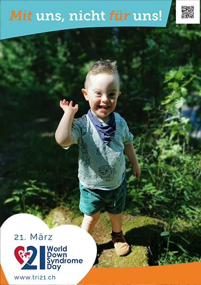 Plakataktion 2023 'Mit uns, nicht für uns!'