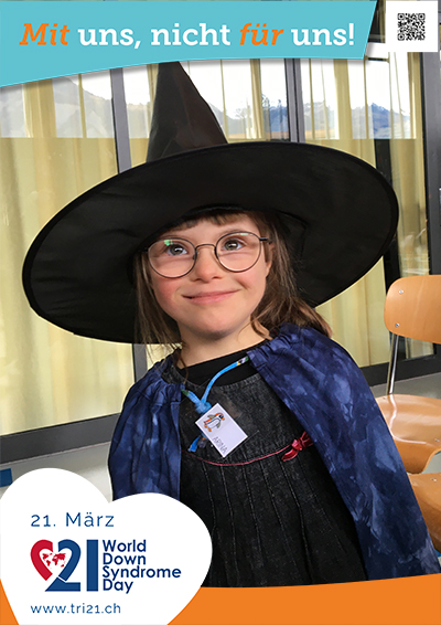 Plakataktion 2023 'Mit uns, nicht für uns!'