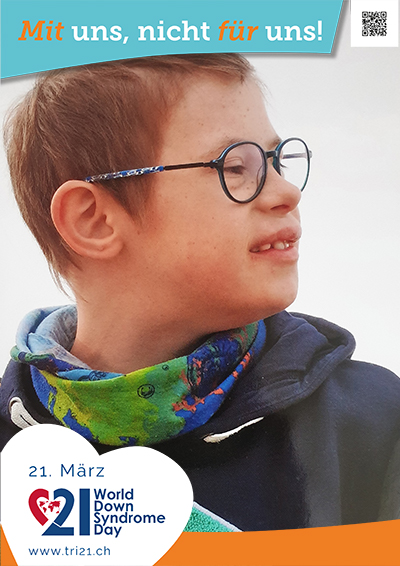 Plakataktion 2023 'Mit uns, nicht für uns!'