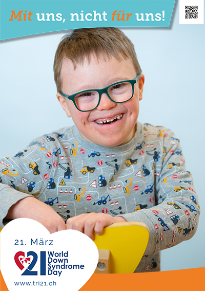 Plakataktion 2023 'Mit uns, nicht für uns!'