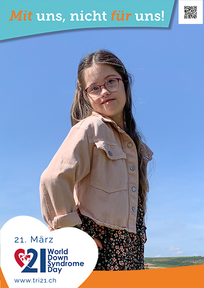 Plakataktion 2023 'Mit uns, nicht für uns!'