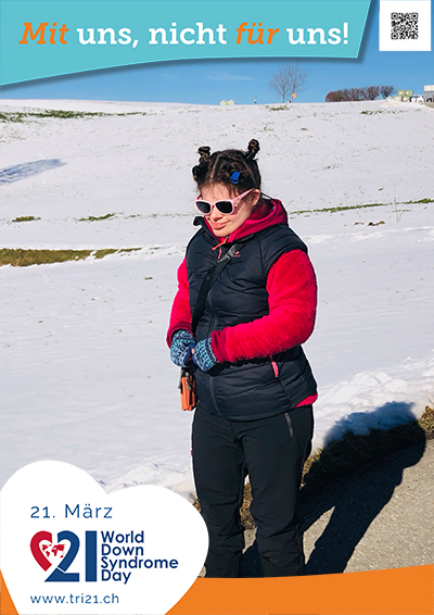 Plakataktion 2023 'Mit uns, nicht für uns!'