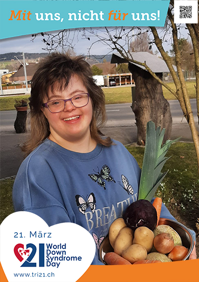 Plakataktion 2023 'Mit uns, nicht für uns!'