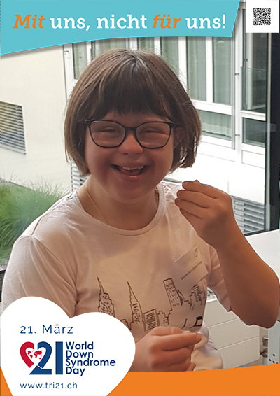 Plakataktion 2023 'Mit uns, nicht für uns!'