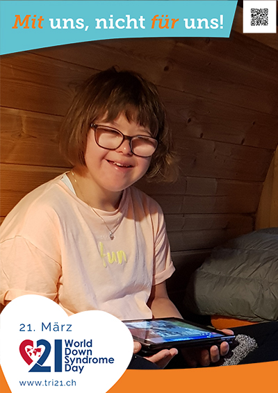 Plakataktion 2023 'Mit uns, nicht für uns!'