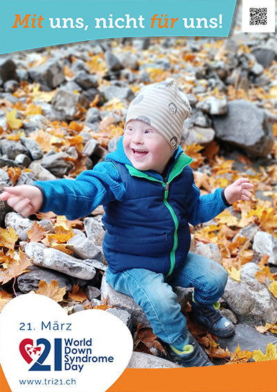 Plakataktion 2023 'Mit uns, nicht für uns!'