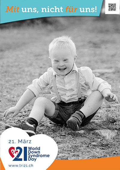 Plakataktion 2023 'Mit uns, nicht für uns!'