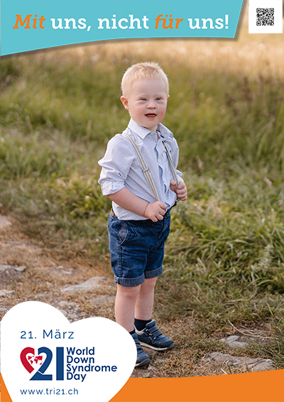 Plakataktion 2023 'Mit uns, nicht für uns!'