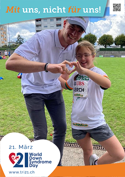 Plakataktion 2023 'Mit uns, nicht für uns!'