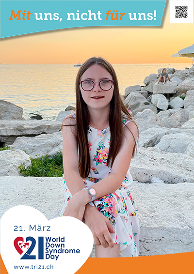 Plakataktion 2023 'Mit uns, nicht für uns!'