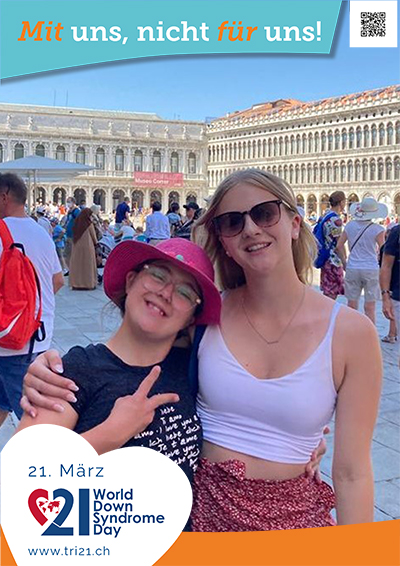 Plakataktion 2023 'Mit uns, nicht für uns!'