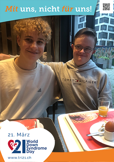 Plakataktion 2023 'Mit uns, nicht für uns!'