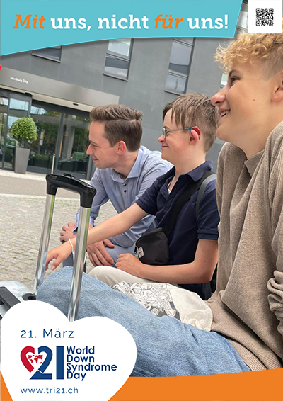 Plakataktion 2023 'Mit uns, nicht für uns!'