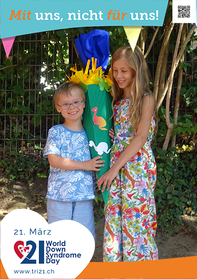 Plakataktion 2023 'Mit uns, nicht für uns!'