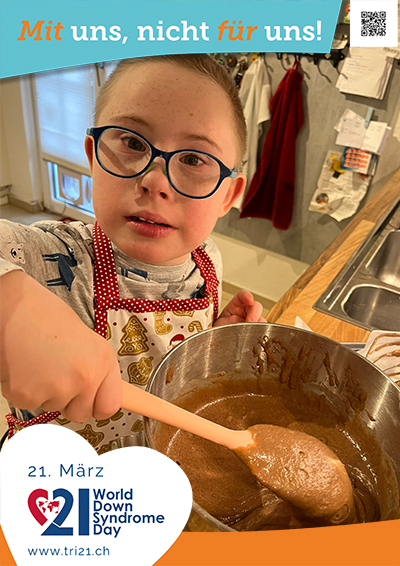 Plakataktion 2023 'Mit uns, nicht für uns!'