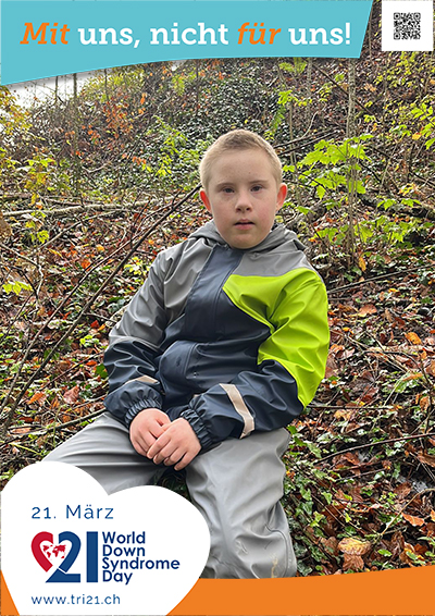 Plakataktion 2023 'Mit uns, nicht für uns!'