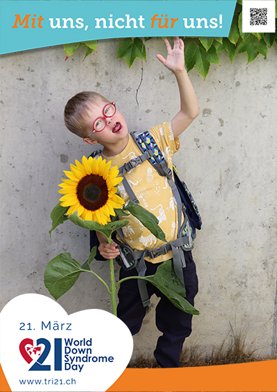 Plakataktion 2023 'Mit uns, nicht für uns!'