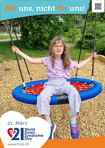 Plakataktion 2023 'Mit uns, nicht für uns!'