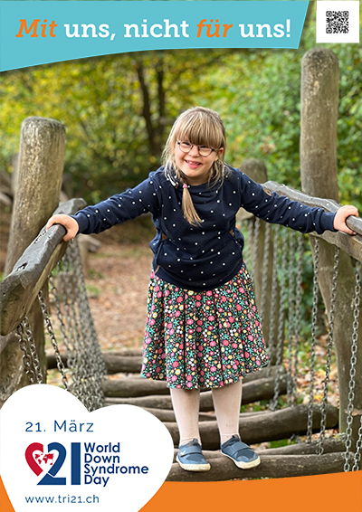 Plakataktion 2023 'Mit uns, nicht für uns!'