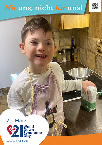 Plakataktion 2023 'Mit uns, nicht für uns!'