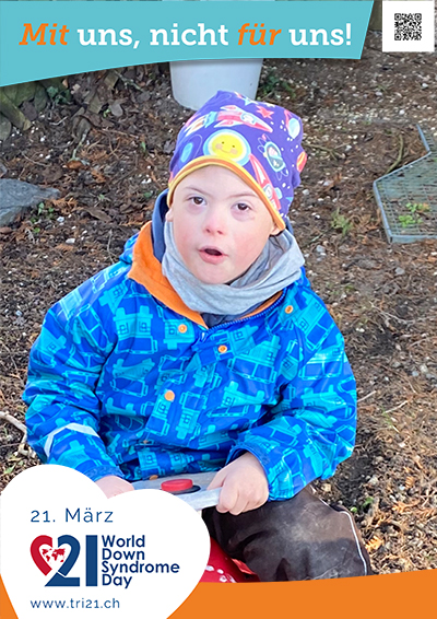 Plakataktion 2023 'Mit uns, nicht für uns!'