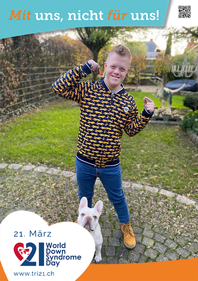 Plakataktion 2023 'Mit uns, nicht für uns!'