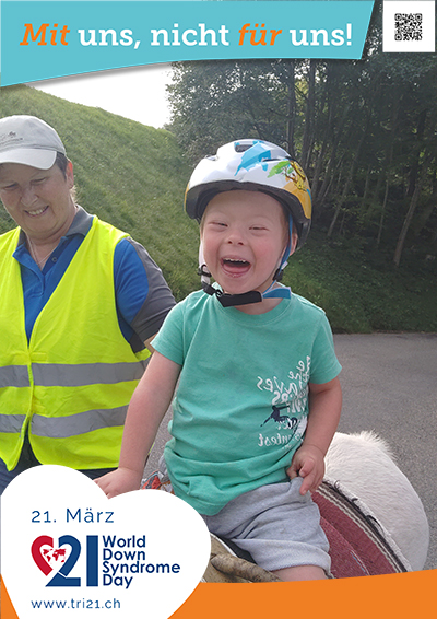 Plakataktion 2023 'Mit uns, nicht für uns!'