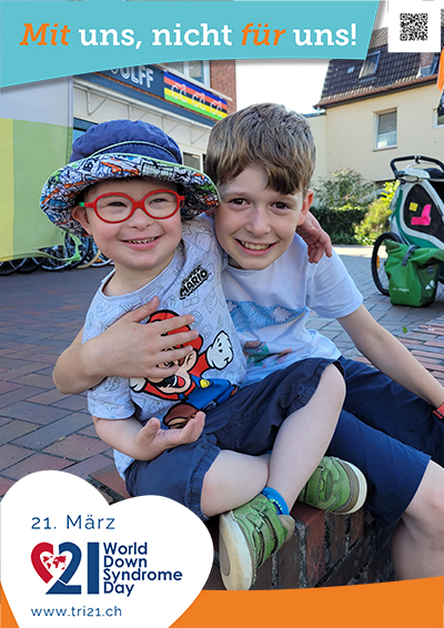 Plakataktion 2023 'Mit uns, nicht für uns!'