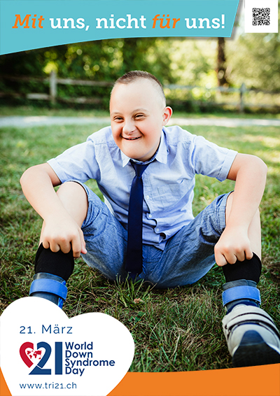 Plakataktion 2023 'Mit uns, nicht für uns!'