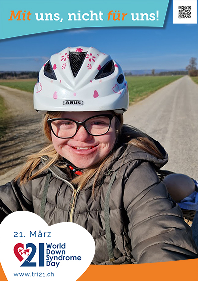 Plakataktion 2023 'Mit uns, nicht für uns!'