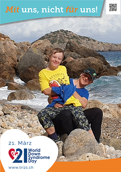 Plakataktion 2023 'Mit uns, nicht für uns!'