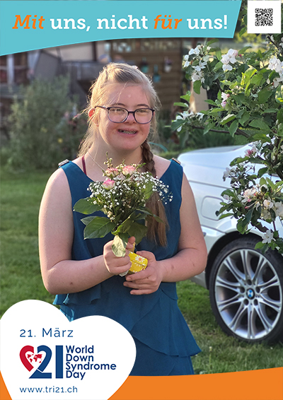 Plakataktion 2023 'Mit uns, nicht für uns!'