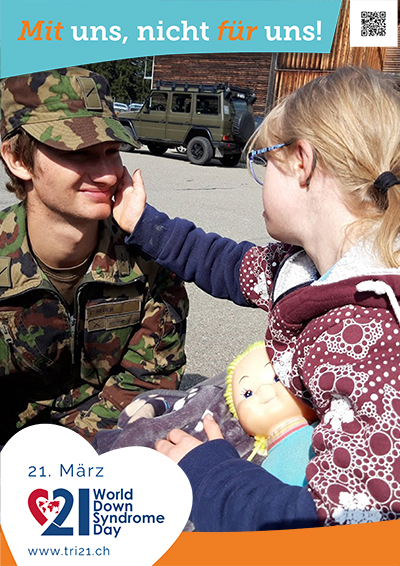 Plakataktion 2023 'Mit uns, nicht für uns!'