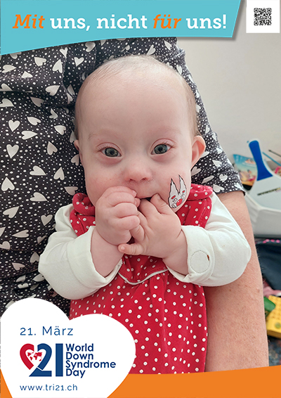 Plakataktion 2023 'Mit uns, nicht für uns!'