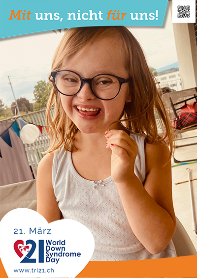 Plakataktion 2023 'Mit uns, nicht für uns!'