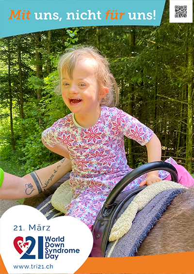 Plakataktion 2023 'Mit uns, nicht für uns!'